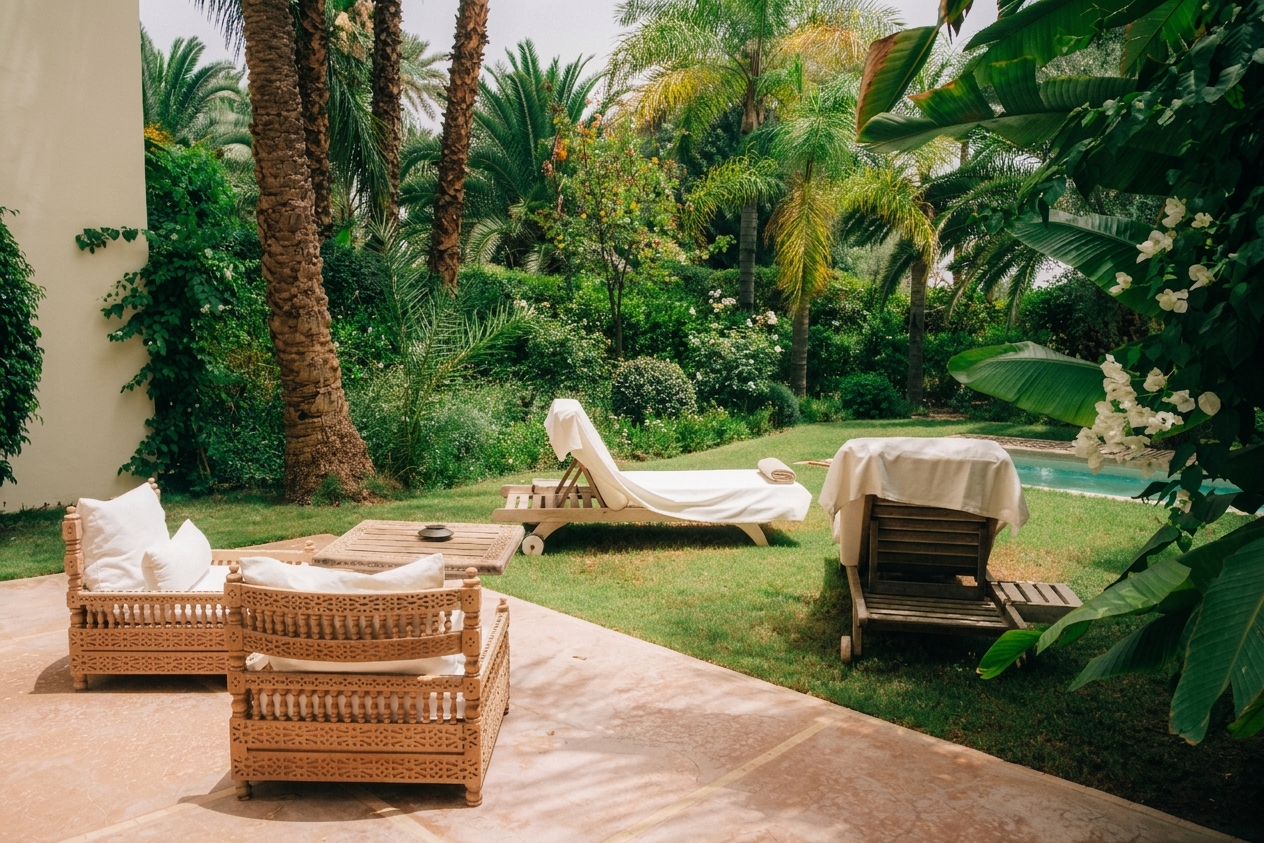Large Harim Suite Piscine Jardin
